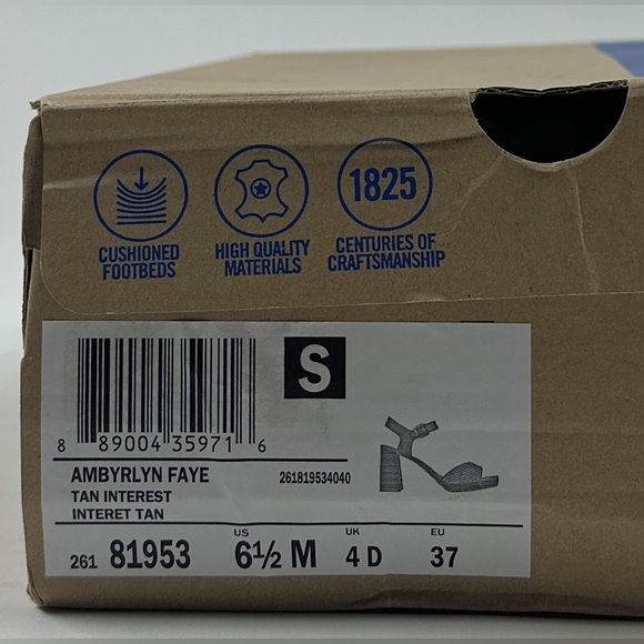 Clarks Ambylyn Faye Brown Tan Leather Womens Block Heel Sandals 26181953 - Picture 9 of 11